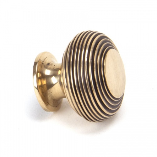 Polished Bronze Beehive Cabinet Knob - Large